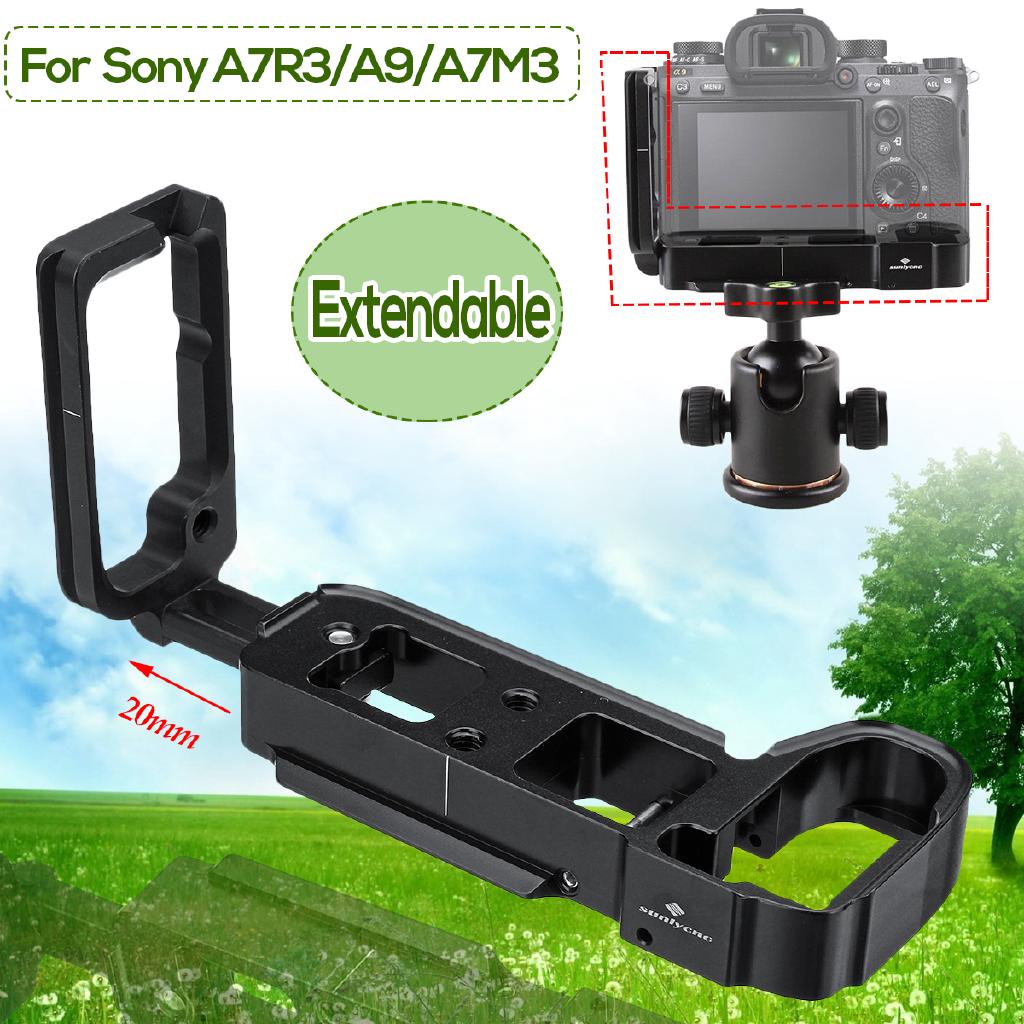 Quick release l plate/bracket holder hand grip for sony a9 a7m3 a7r3 camera