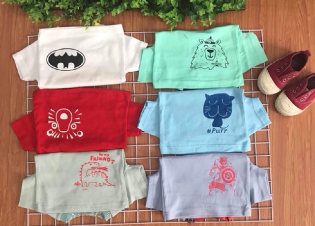Bộ bozip/borip bé trai cộc tay có mặt sau 8-21 kg (ib chọn màu )