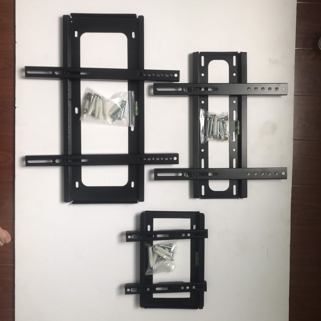 Giá treo tivi có Nivo cân bằng treo cố định hỗ trợ kích thước tivi 14-65 inch đi kèm ốc vít