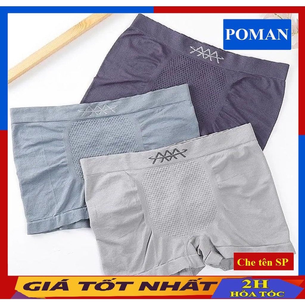Quần sịp đùi nam chữ A, quần sịp đùi nam cao cấp quần lót nam đùi co giãn 4 chiều - SA01- POMAN