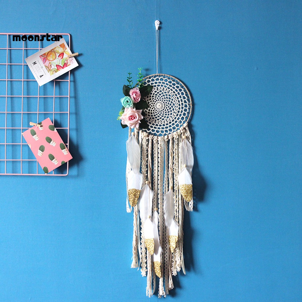 Dreamcatcher tua rua lông vũ treo tường trang trí đa dụng