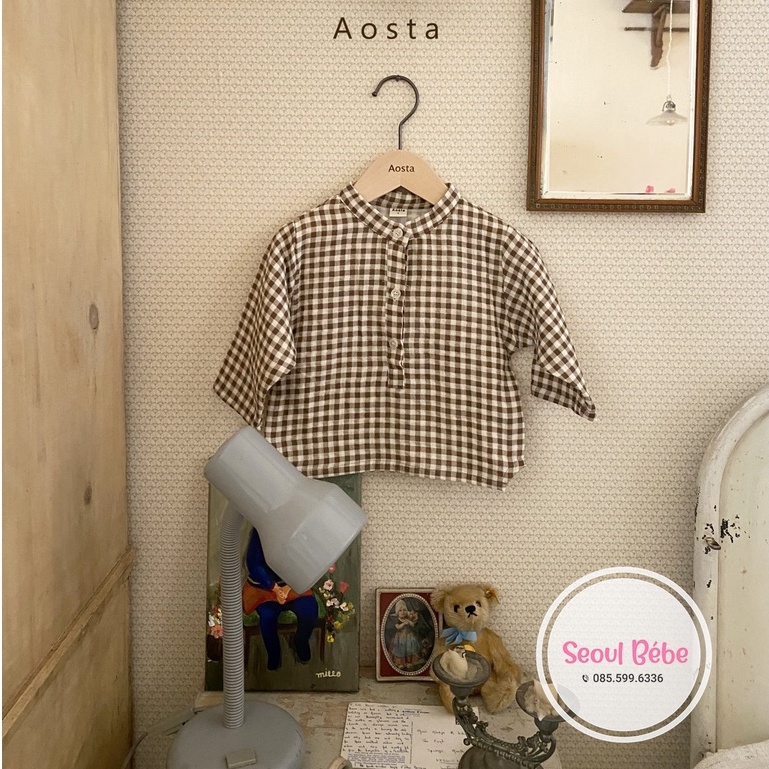 Áo sơ mi cổ tàu Aosta Logan shirt made in Korea