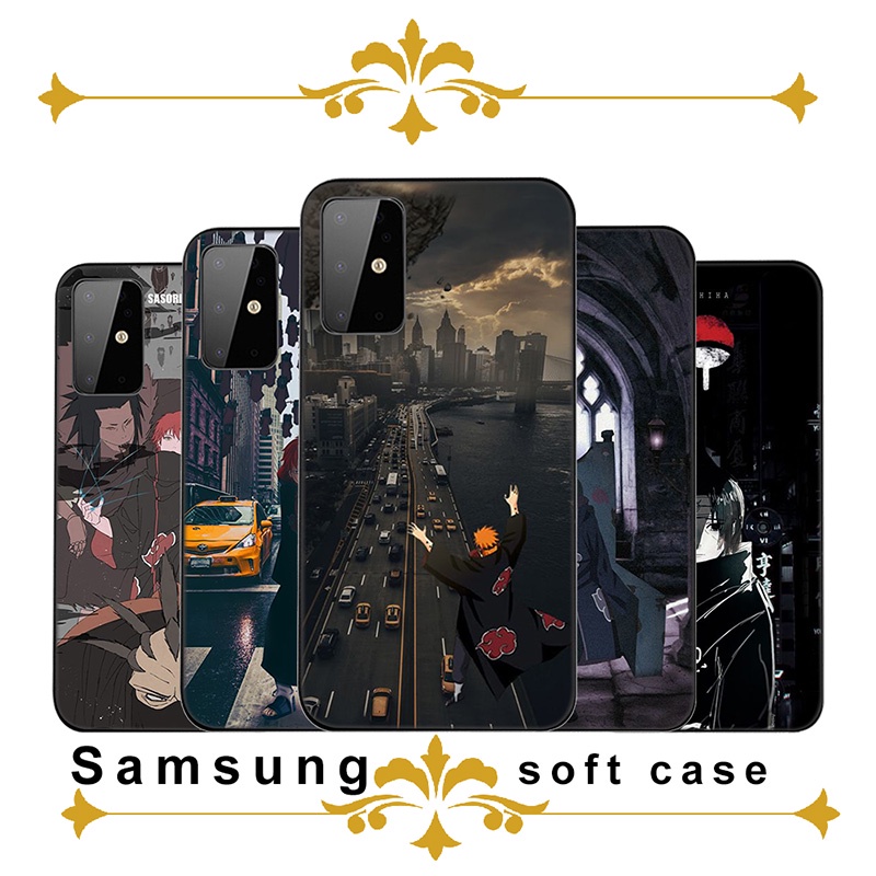 Ốp lưng hình Akatsuki Naruto Anime cho Samsung Galaxy A02S A31 A42 Note 20 10 9 8 Ultra Plus Lite Note20 Note10