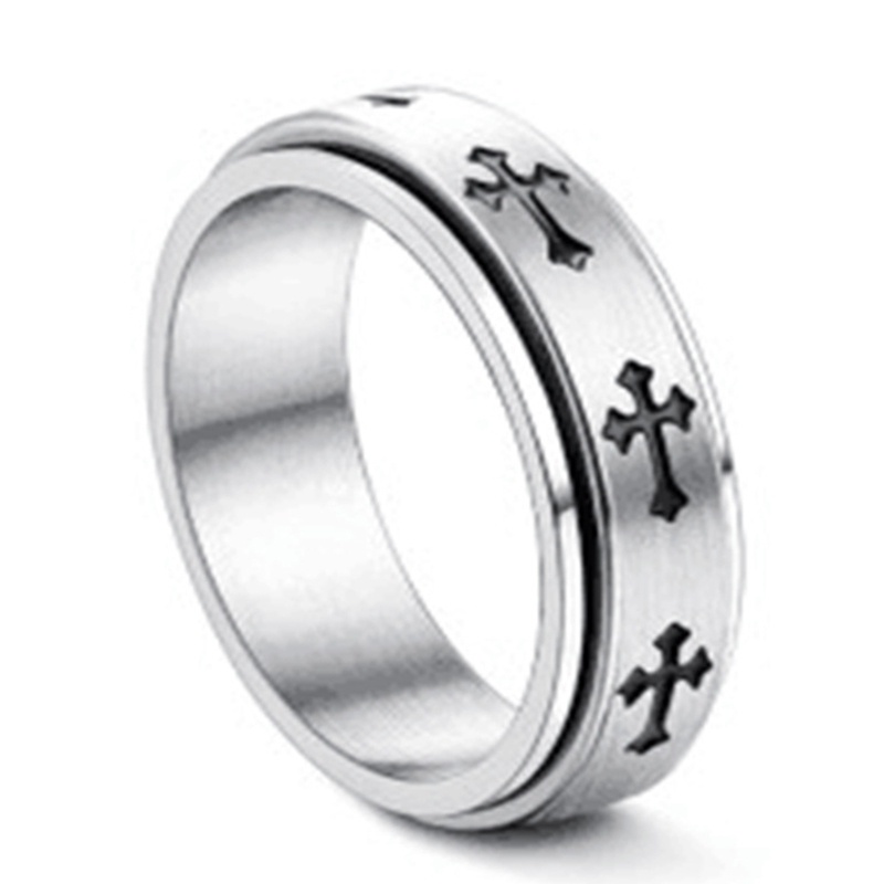 Tmdbyx Nhẫn Trang Sức Chất Liệu Thép Không Gỉ y2k Có Thể Xoay Giúp Giảm Căng Thẳng