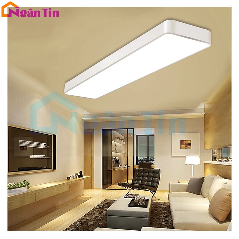 Đèn Led thả trần văn phòng siêu sáng Led 3 chế độ màu 60W 220V THCN218 Ngân Tin