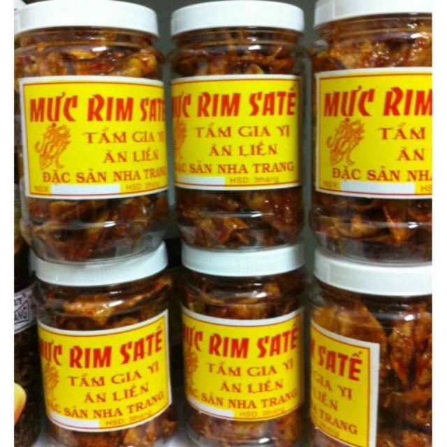 500g mực rim sate nguyên con