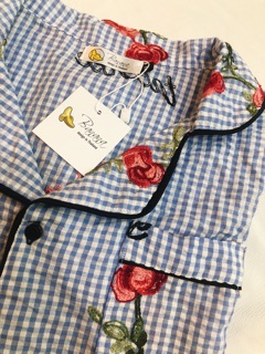 [SALE] Pijama sooc Thái thô thêu hoa