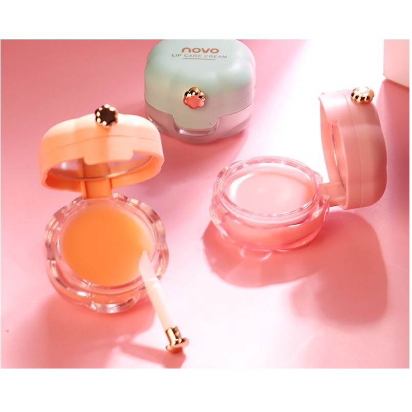 Mặt nạ ngủ môi dưỡng ẩm NOVO Lip Balm kèm cọ | BigBuy360 - bigbuy360.vn