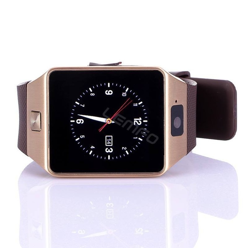 Đồng hồ thông minh Smartwatch DZ09 (Vàng đồng)