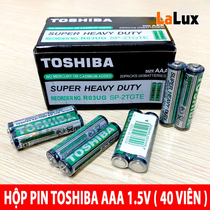 Hộp 40 viên Pin Tiểu AAA (3A) Maxell Toshiba