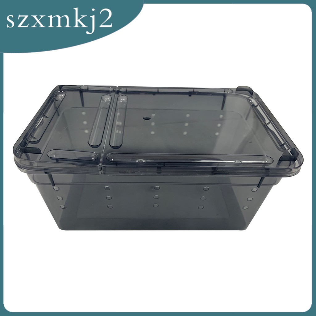 [szxmkj2] Lồng Nuôi Rùa / Bò Sát Màu Đen Dễ Thương