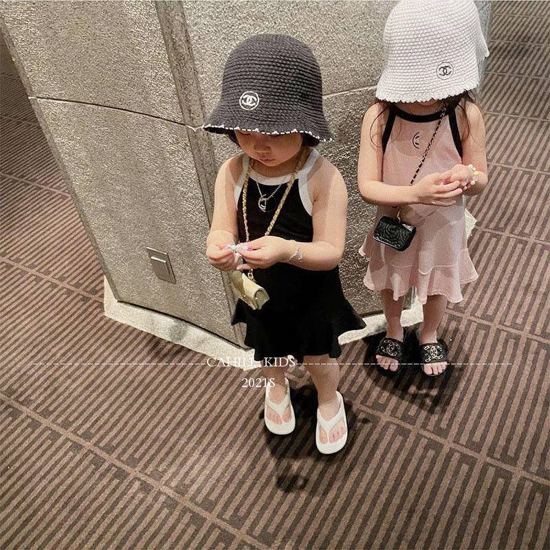 Đầm Công Chúa Mùa Hè Không Tay Phong Cách Phương Tây Dễ Phối Đồ Cho Bé Gái 5