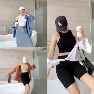 Quần legging lửng tháiQuần legging ngố đùi thái cạp chun siêu mịn(free ship)
