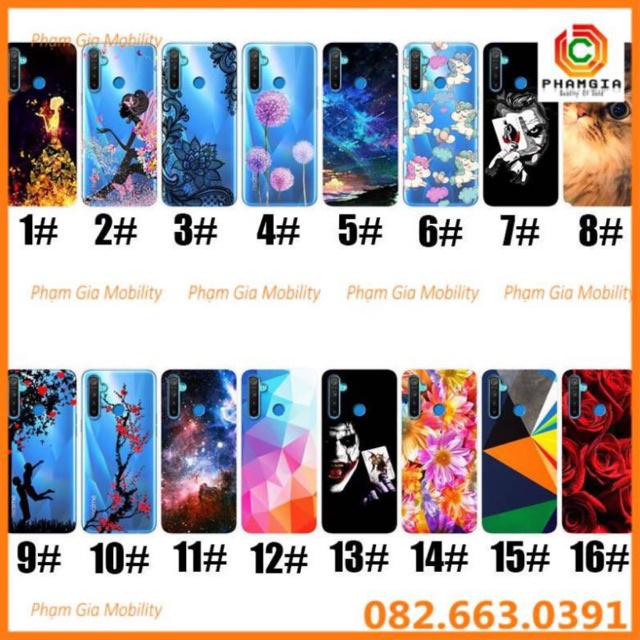 Ốp lưng tráng gương Realme C3 cường lực chống bể siêu sắc nét