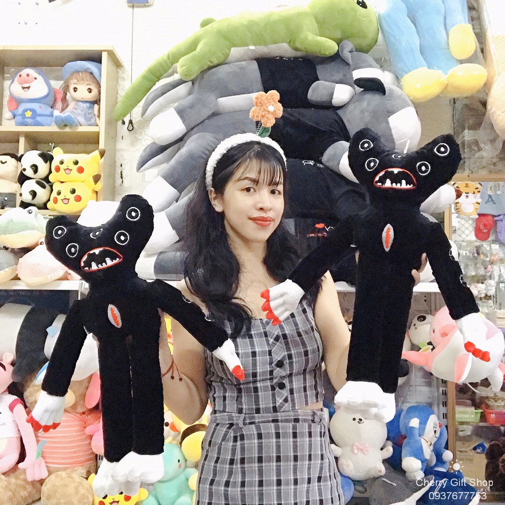 Gấu Bông Huggy Wuggy Trong Game Poppy Playtime 55cm Vải Nhung Xù - Ảnh Thật Shop Chụp