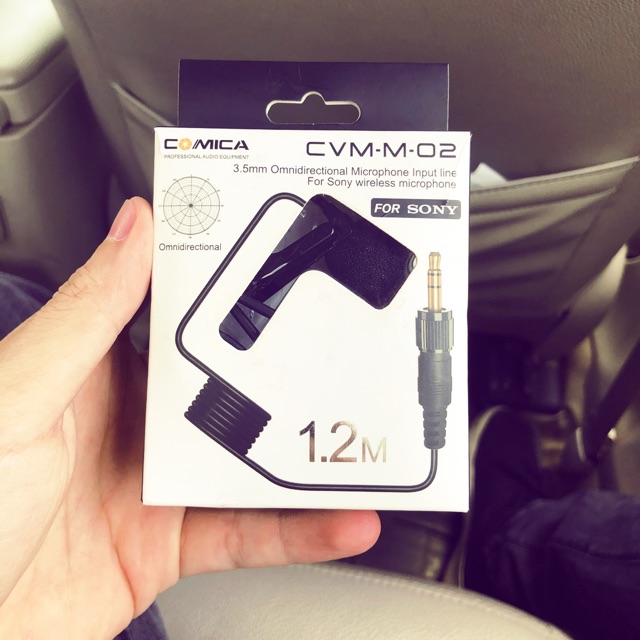 Dây Micro cài áo Comica dành cho mic không dây Sony