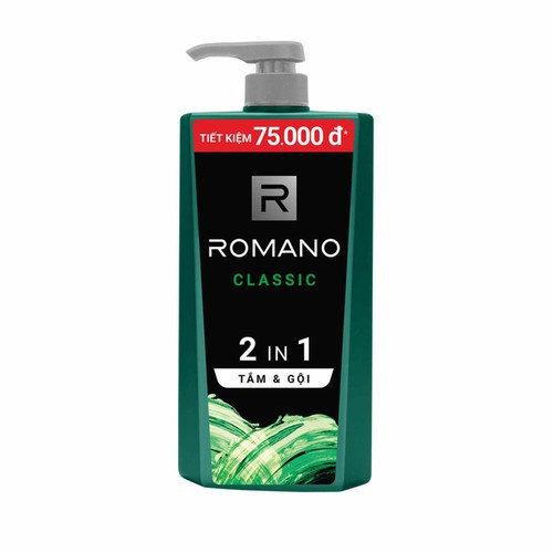 Tắm gội 2 trong 1 romano Classic 900g