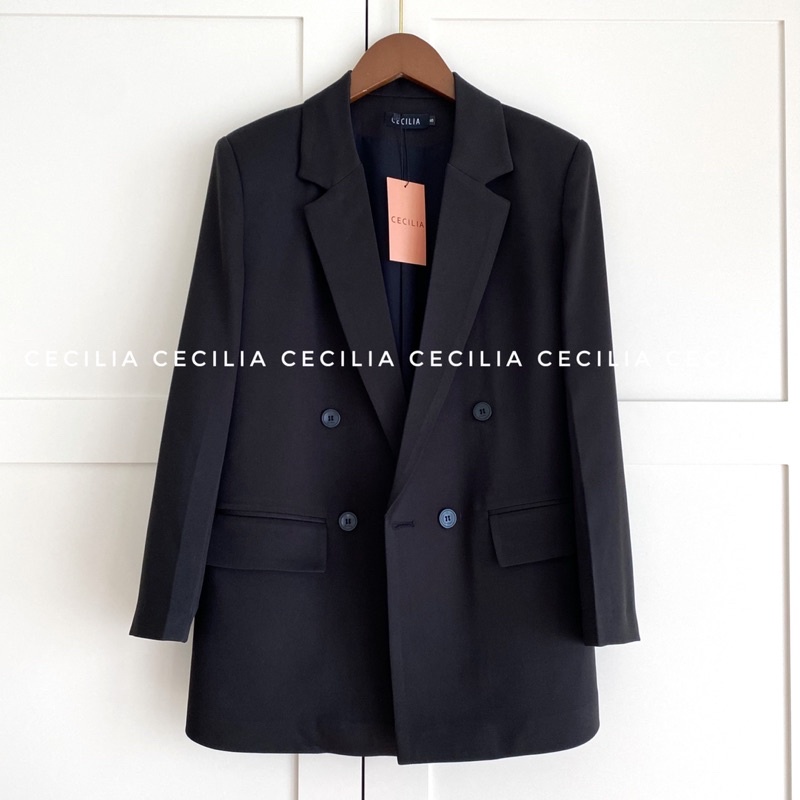 [Ảnh thật - hàng thiết kế] LA BEAUTÉ By CECILIA Áo khoác vest blazer 2 lớp, mỏng vừa mặc xuân hè thu, size S M L | BigBuy360 - bigbuy360.vn