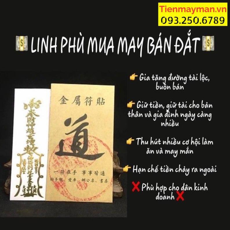 Combo 4 miếng dán điện thoại tài lộc, buôn may bán đắt phù hợp các dòng điện thoại, đẹp lung linh.