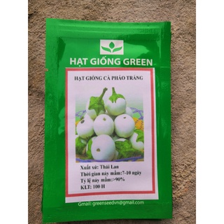 50 hạt giống quả cà pháo trắng
