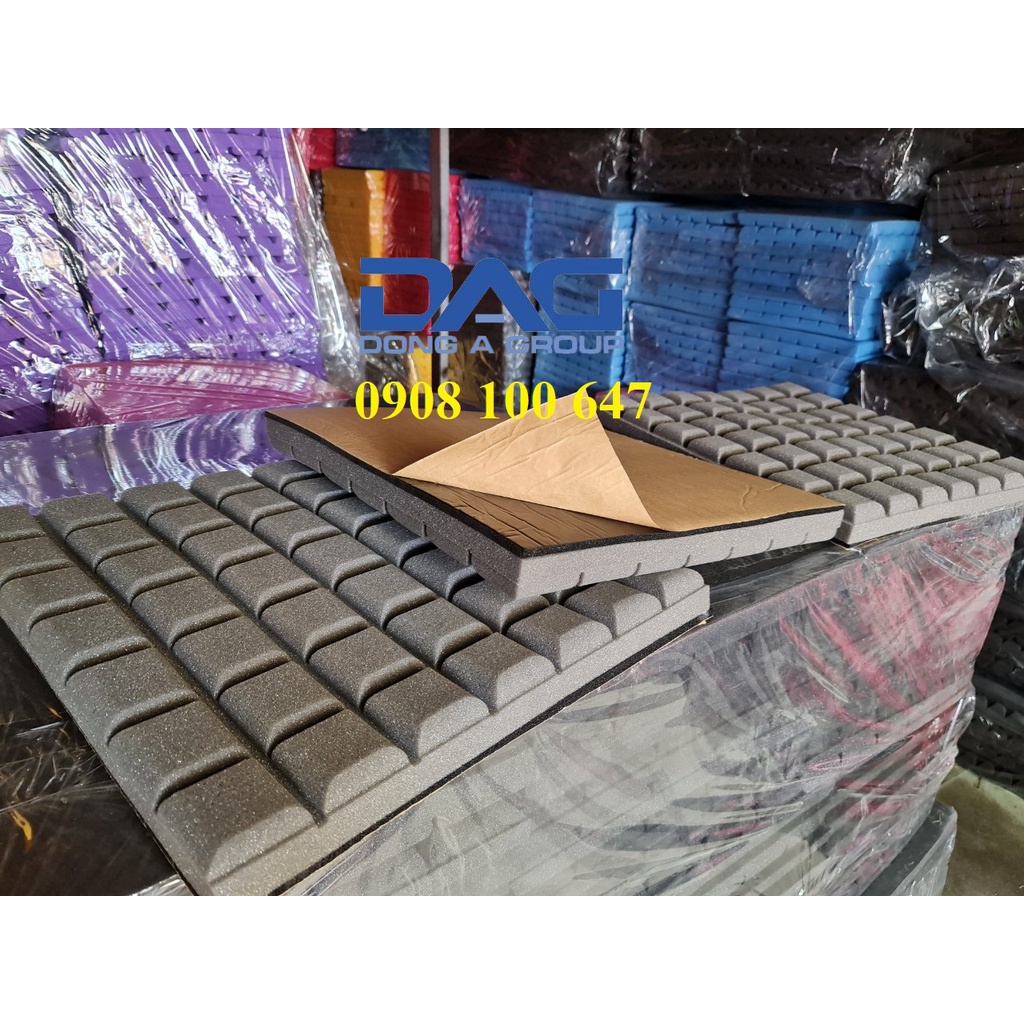 Mút Cách Âm Dán Tường Có Sẵn Keo + Chống Rung + Hàng Loại 1 Mẫu vuông mini