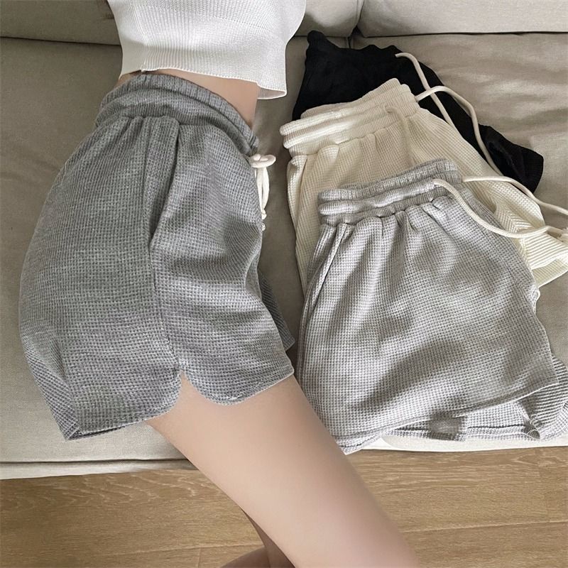 Quần Short Waffle Giản Dị 165231 Quần Short Thể Thao Dáng Chữ a Phối Túi Thời Trang Năng Động