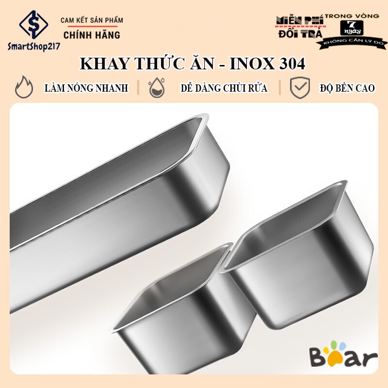 Hộp Cơm Cắm Điện Bear DFH-B17K2, DFH-C15H1 Dung Tích 1.5 Lít - Bảo Hành 12 Tháng