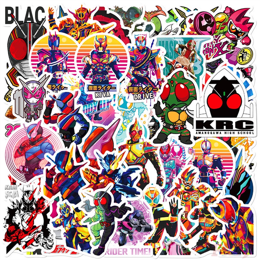 ❉ Hình Dán Rider Series 03 ❉ Bộ 50 Sticker Kamen Rider Thời Trang