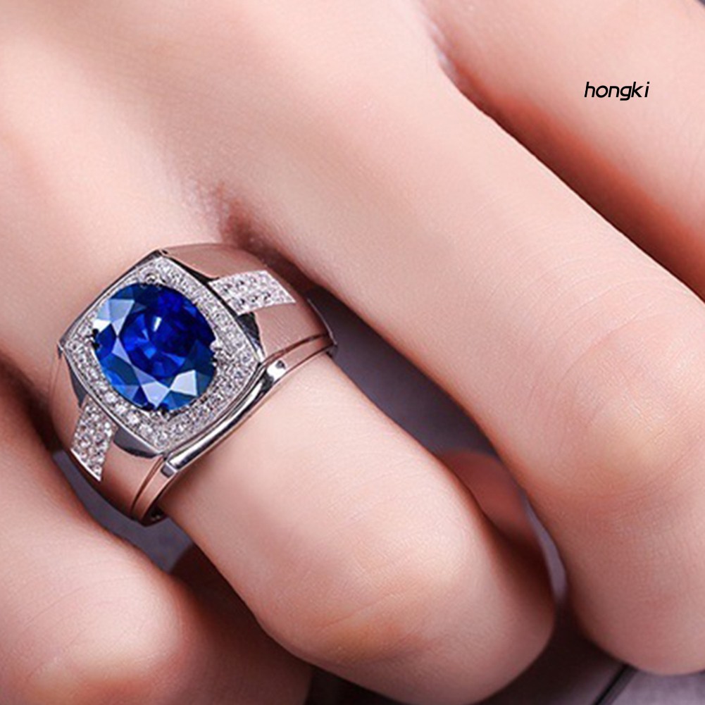 Nhẫn Đính Đá Zircon Sang Trọng Cho Nam Và Nữ
