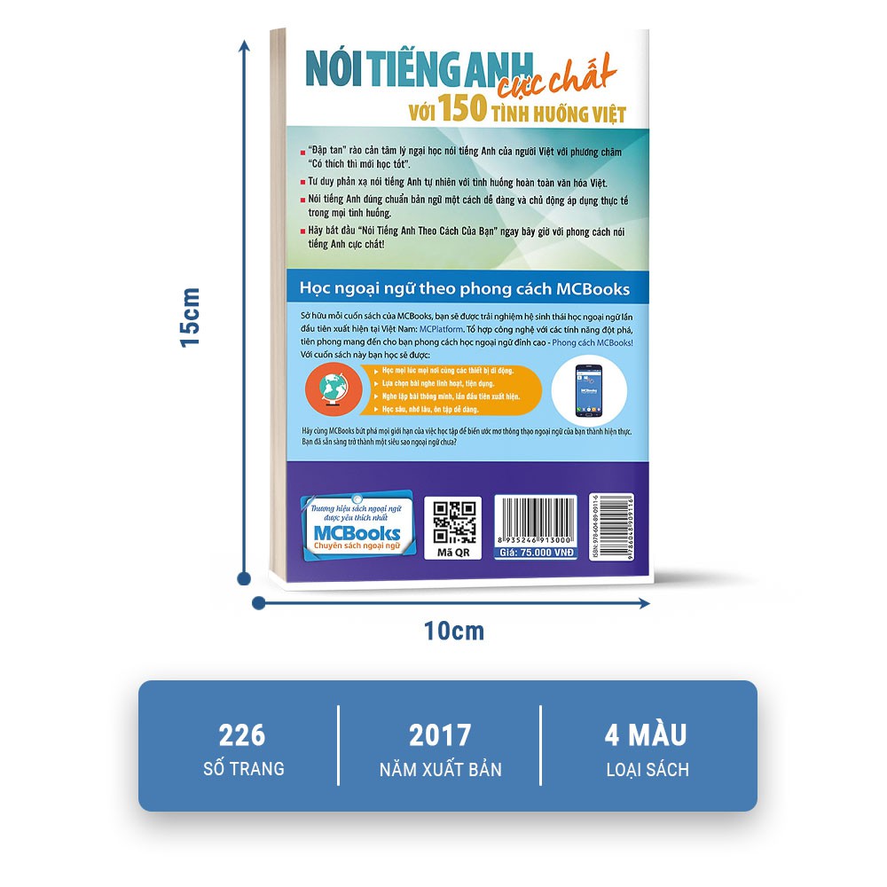 Sách - Nói Tiếng Anh Cực Chất Với 150 Tình Huống Việt - Tóc Mới Sành Điệu - Học Kèm App Online