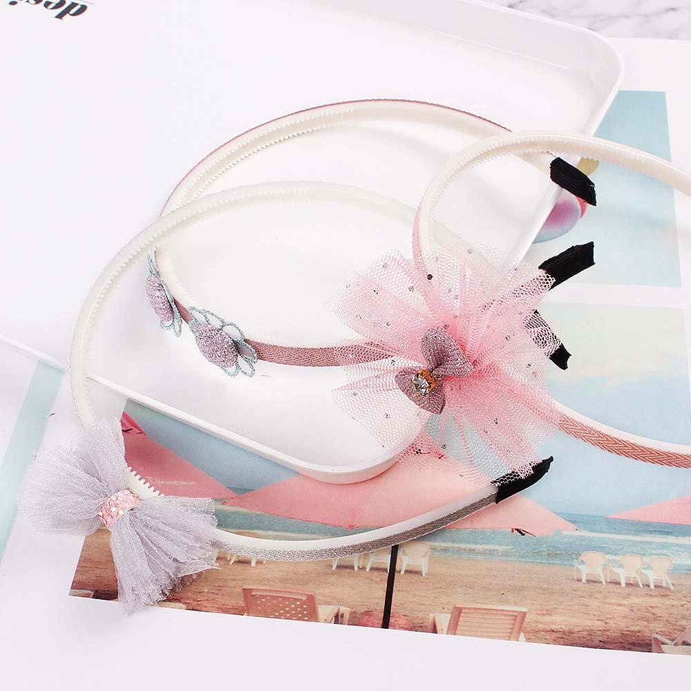 IVORY Băng Đô Cài Tóc Đính Nơ In Họa Tiết Hoạt Hình Dễ Thương Cho Bé Gái