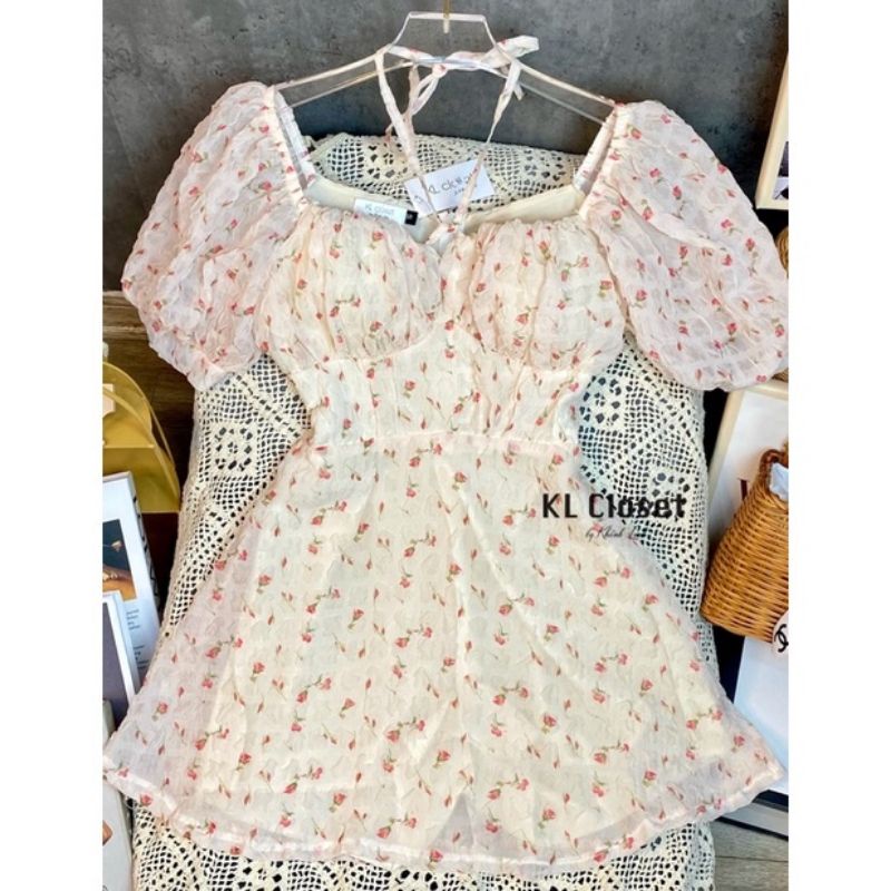 ĐẦM BIGSIZE HOA MẶC 2 KIỂU CỔ YẾM