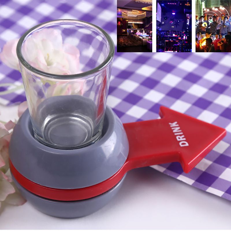 Novelty Drinking Game Spin The Shot Spinning Arrow Shot Glass Party Games