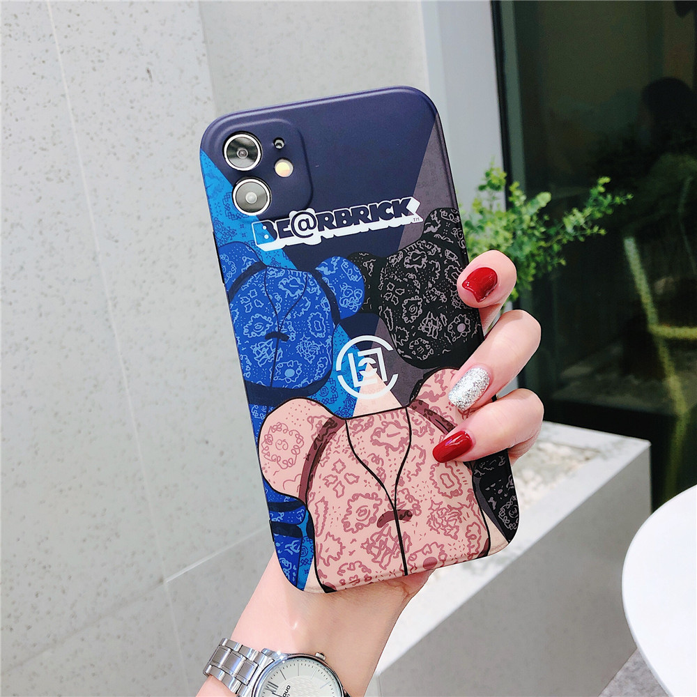 Kaws Bearbrick iPhone11 Pro Max Soft Cover Ốp lưng iPhone XS Max XR iPhoneSE iPhone7 iPhone8 Plus TPU Case iPhone11 Cover