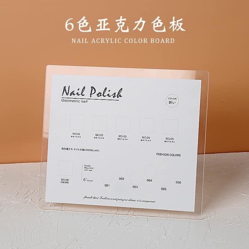 Bảng mica trưng mẫu kèm thanh chống