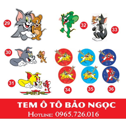 Tem xe tải Tom & Jery