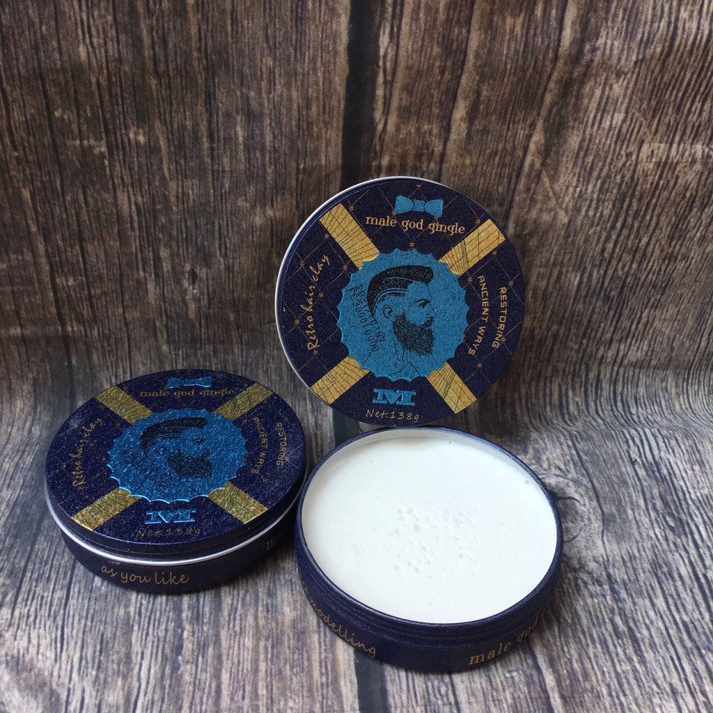 Sáp Vuốt Tóc MALE GOD GINGLE M 138gr Tạo Kiểu, Giữ Nếp Cho Tóc. HÀNG CHÍNH HÃNG