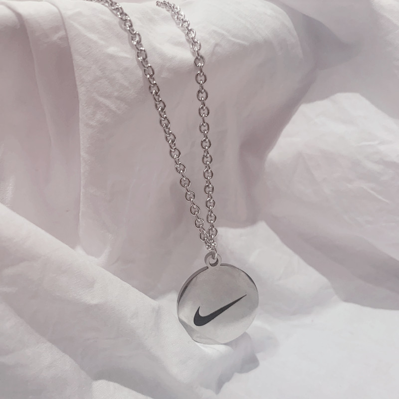 vòng cổ Mặt Thẻ Tròn Đơn Giản Cho Cặp Đôi