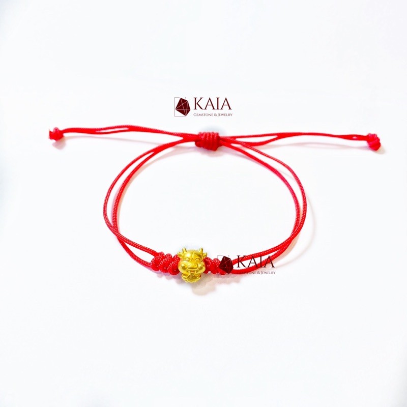 Vòng tay handmade charm tuổi Sửu mini 9 -10 li năm Tân Sửu 120006 - KAIA