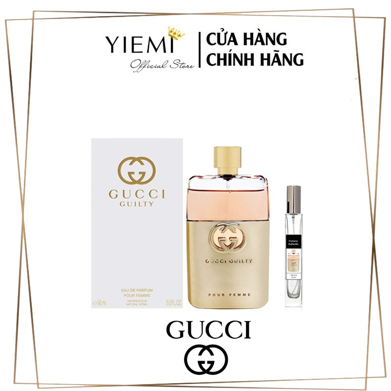 Nước Hoa Chính Hãng Gucci Guilty Pour Femme Eau De Parfum 90ml. Phong cách Sang trọng, Quý phá. Mẫu THử (5/10/20ml)