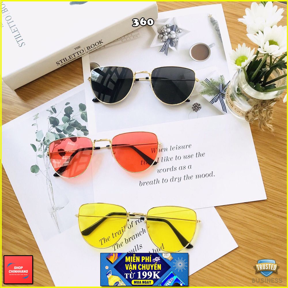 [GIÁ SỈ] KÍNH MÁT NỮ GỌNG MẢNH TRÒNG NHIỀU MÀU SÀNH ĐIỆU SH360