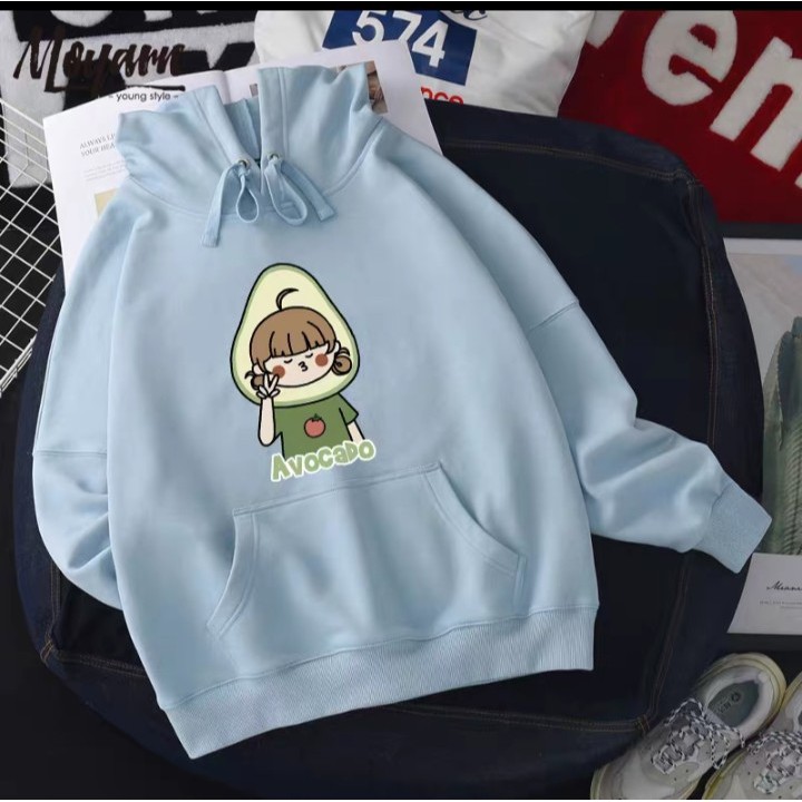 Áo hoodie bé bơ siêu xinh , chất nỉ bông dày