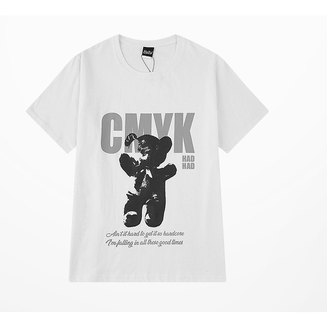 [SẴN]- Áo thun in hình gấu ngắn tay Unisex phong cách Ulzzang (ZT04)