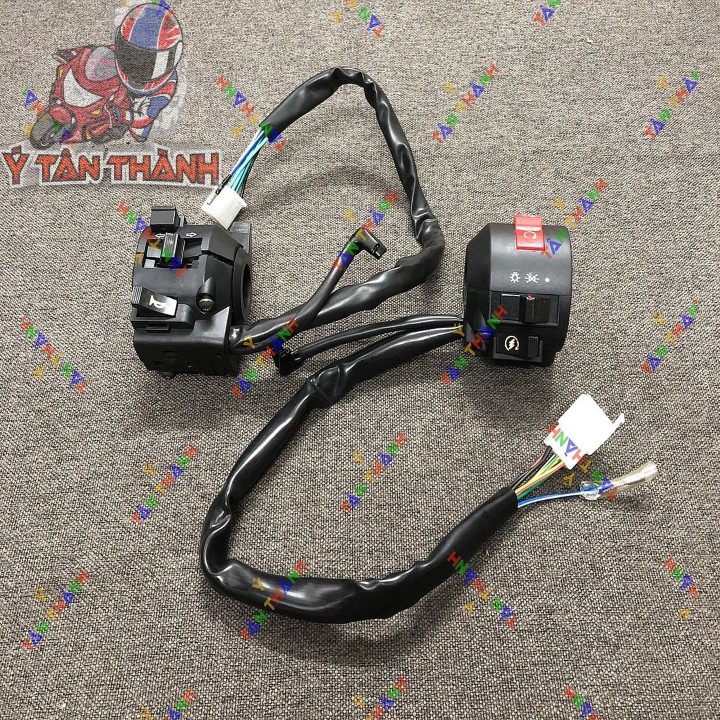 cùm công tắc xe moto rebel đen 0412
