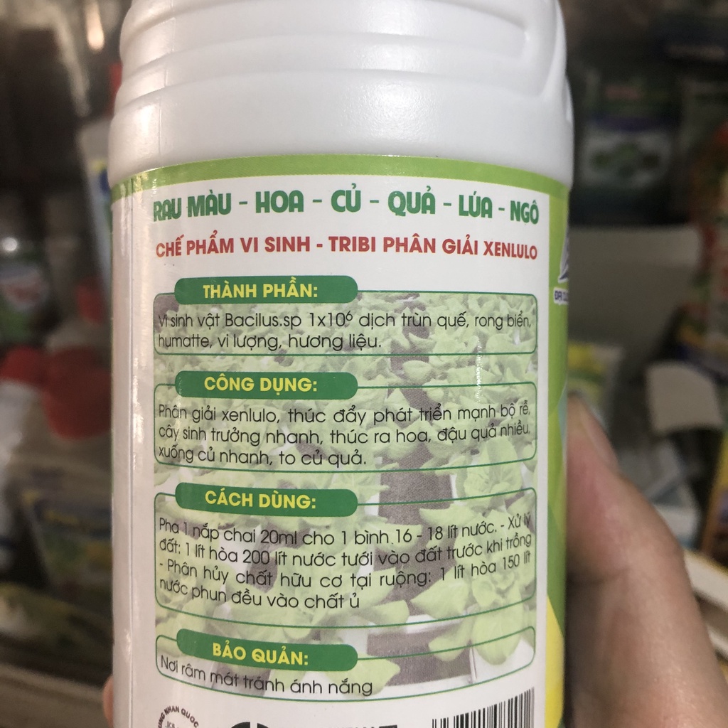 Phân bón dịch trùn quế rong biển nguyên chất 500ml, giúp to củ, lớn quả, cây ra rễ mạnh, xanh cây, tốt lá