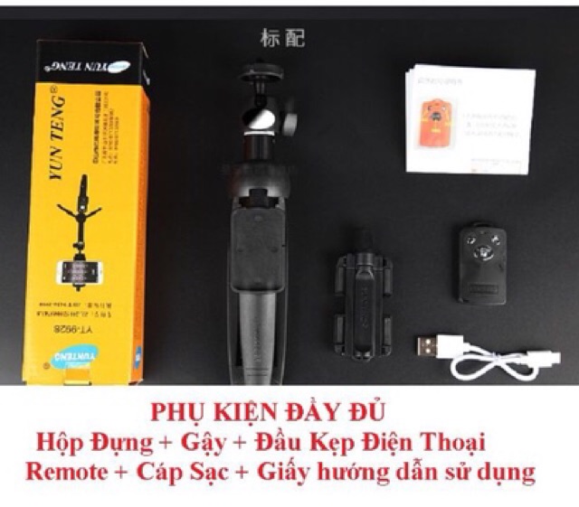Gậy chụp hình selfie đa năng Tripod Yungteng 9928 | BigBuy360 - bigbuy360.vn