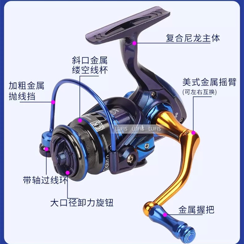 Mới Guồng Quay Cần Câu Cá Ngoài Trời Chất Lượng Cao
