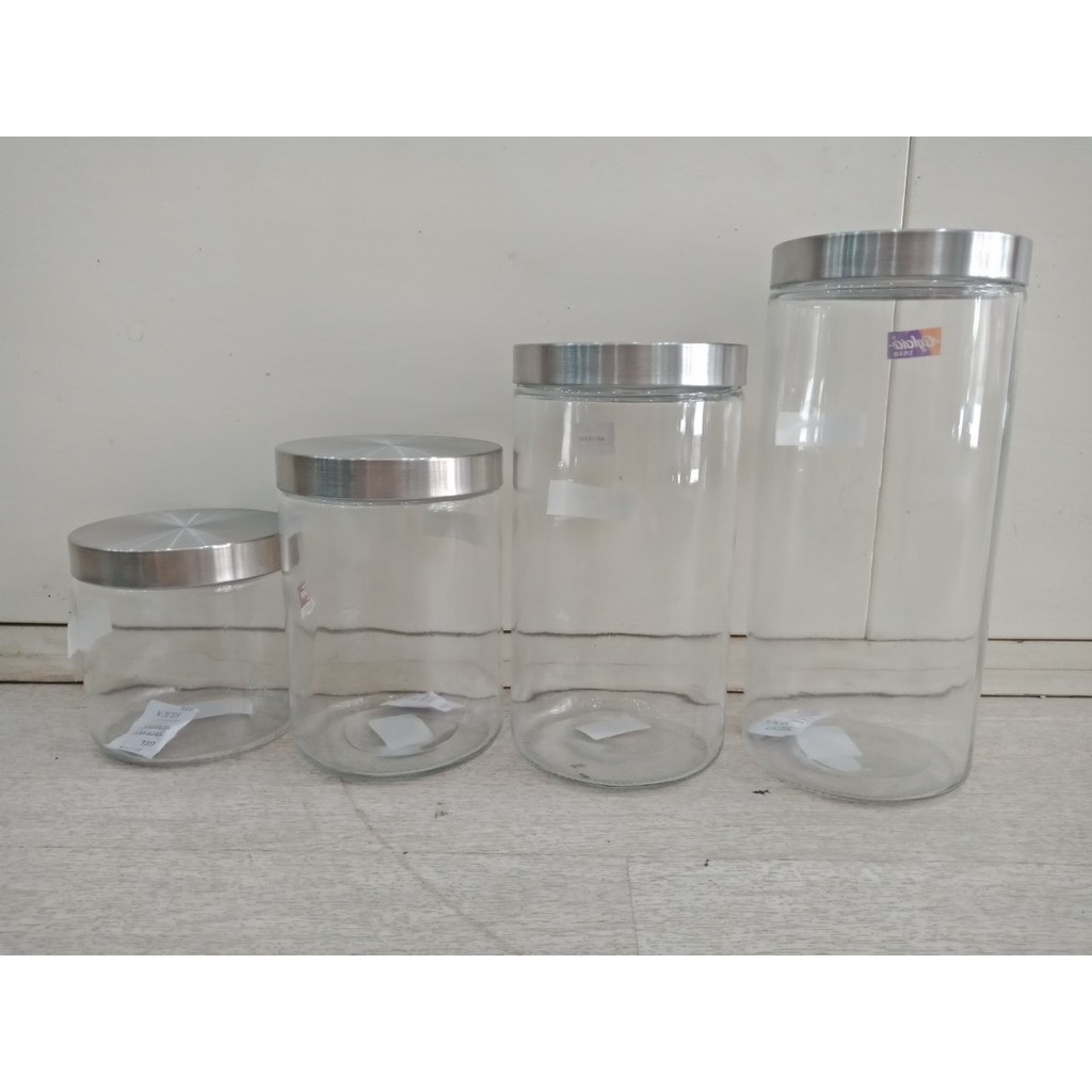 Hũ thủy tinh nắp inox các cỡ | BigBuy360 - bigbuy360.vn
