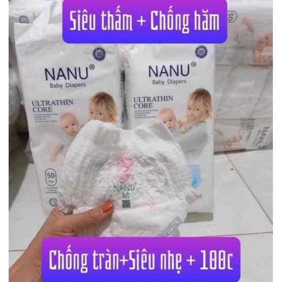 Bỉm quần NANU xuất nhật size M100/L100/XL100/XXL100/XXXL100