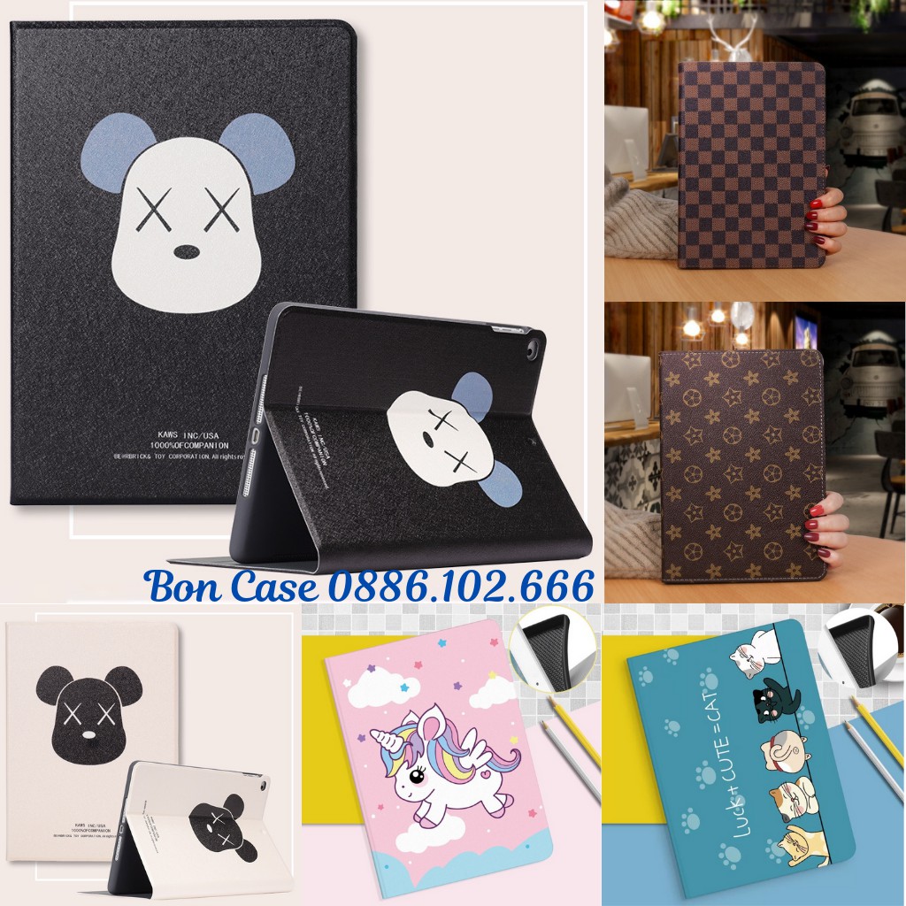 Ốp ipad silicon Luck cat cute ốp ipad Air 4 -Gen 5-6-7-8-9 -Pro 11-9.7-10.5 -Air 1-2-3...BON CASE